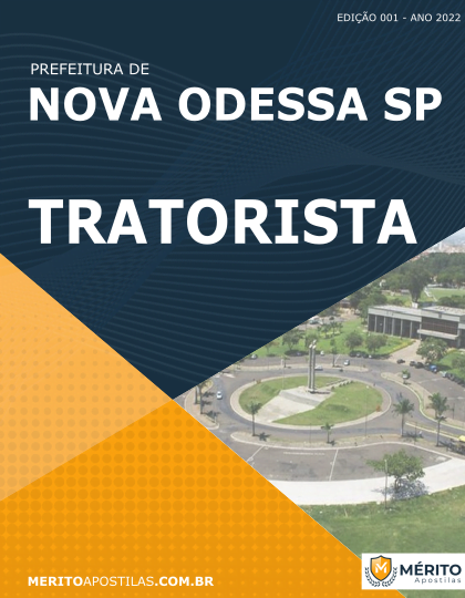 Apostila Tratorista Pref Nova Odessa SP 2022