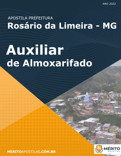 Apostila Auxiliar de Almoxarifado Prefeitura de Rosário da Limeira MG