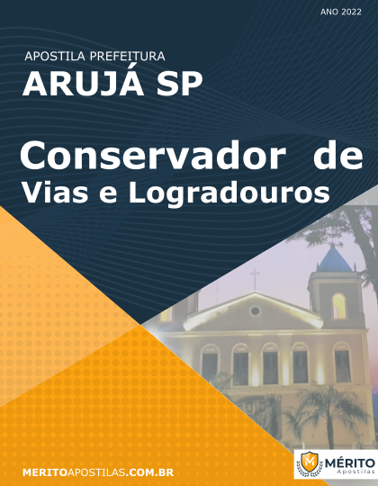 Apostila Conservador de Vias e Logradouros Prefeitura Arujá SP 2022