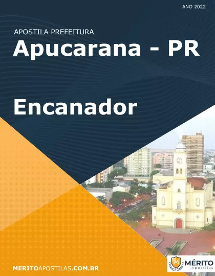 Apostila Encanador Prefeitura de Apucarana PR 2022