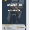 Apostila Motorista Prefeitura de Goioerê - PR
