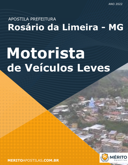 Apostila Motorista de Veículos Leves Prefeitura de Rosário da Limeira MG