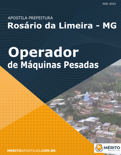 Apostila Operador de Máquinas Pesadas Prefeitura de Rosário da Limeira MG