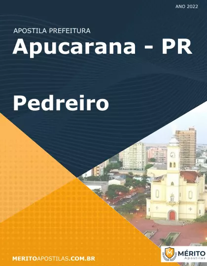 Apostila Pedreiro Prefeitura de Apucarana PR 2022