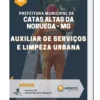 Apostila Auxiliar De Serviços E Limpeza Urbana Catas Altas da Noruega MG