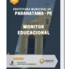 Apostila Monitor Educacional Prefeitura de Paranatama PE