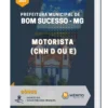 Apostila Motorista Pref. Municipal de Bom Sucesso MG