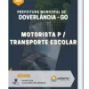 Apostila Motorista Prefeitura Municipal de Doverlândia GO