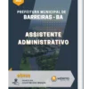 Apostila Assistente Administrativo Prefeitura Municipal de Barreiras BA