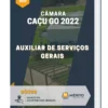 Apostila Auxiliar de Serviços Gerais Câmara de Caçu GO 2022