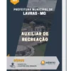 Apostila Auxiliar de recreação Prefeitura de Lavras MG