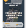 Apostila Fiscal Sanitário Qualquer Curso Superior Prefeitura de Lavras MG