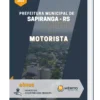 Apostila Motorista Pref Municipal de Sapiranga RS
