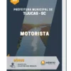 Apostila Motorista Prefeitura Municipal de Tijucas SC