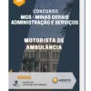 Apostila Motorista De Ambulância Concurso MGS 2022