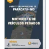 Apostila Motorista Veículos Pesados Prefeitura Municipal de Paracatu MG