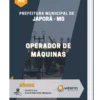 Apostila Operador de Máquinas Pref de Japorã MS