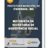 Apostila Motorista da Secretaria De Assistência Social Prefeitura do Municipal de Itaverava MG