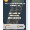 Apostila Auxiliar de Serviços Operacionais Prefeitura Municipal de Diorama GO