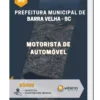 Apostila Motorista de Automóvel Pref Municipal de Barra Velha SC