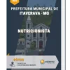 Apostila Nutricionista Prefeitura do Municipal de Itaverava MG