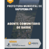 Apostila Agente Comunitário de Saúde Prefeitura Municipal de Sapopema PR 2023