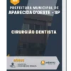 Apostila Cirurgião Dentista Pref Municipal de Aparecida d'Oeste SP