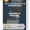Apostila Operador de Máquinas Prefeitura Municipal Delfinópolis MG