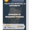 Apostila Operador de Máquinas Pesadas Prefeitura Municipal de Sapopema PR 2023