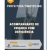 Apostila Acompanhante de Criança com Deficiência Prefeitura de Timóteo MG
