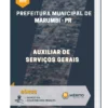 Apostila Auxiliar de Serviços Gerais Prefeitura Municipal de Marumbi PR