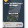 Apostila Motorista Prefeitura Municipal Britânia GO