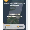 Apostila Operador de Máquinas Leves Prefeitura Municipal Britânia GO