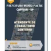 Apostila Atendente de Consultório Dentário Prefeitura de Capivari SP 2023