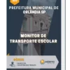 Apostila Monitor de Transporte Escolar Prefeitura Municipal de Orlândia SP