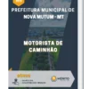 Apostila Motorista de Caminhão Prefeitura Municipal de Nova Mutum MT