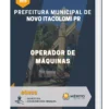 Apostila Operador de Máquinas Prefeitura Municipal Novo Itacolomi PR