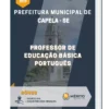 Apostila Professor De Educação Básica Português Prefeitura Municipal Capela SE 2023