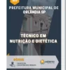 Apostila Técnico em Nutrição e Dietética Prefeitura Municipal de Orlândia SP