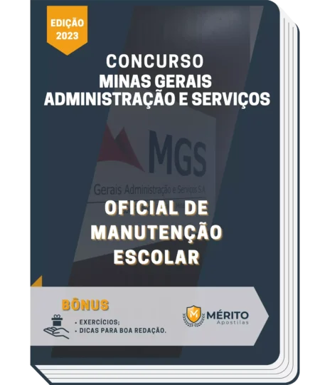 Apostila Oficial de Manutenção Escolar Concurso MGS MG 2023