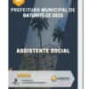 Apostila Assistente Social Prefeitura Baturité CE 2023