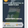 Apostila Assistente Social Prefeitura de Dueré TO 2023