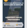 Apostila Assistente Social Professores Prefeitura de Nova Olinda do Norte AM