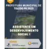 Apostila Assistente em Desenvolvimento Social I Prefeitura de Toledo PR 2023