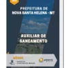 Apostila Auxiliar de Saneamento Prefeitura de Nova Santa Helena MT 2023