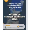 Apostila Auxiliar de Serviços Cozinheiro Geral Prefeitura de São Sebastião da Bela Vista MG 2023