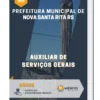 Apostila Auxiliar de Serviços Gerais Prefeitura de Nova Santa Rita RS