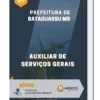 Apostila Auxiliar de Serviços Gerais Prefeitura de Bataguassu MS