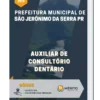 Apostila Auxiliar de consultório dentário Pref de São Jerônimo da Serra PR