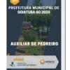 Apostila Auxiliar de pedreiro Prefeitura de Goiatuba GO 2023
